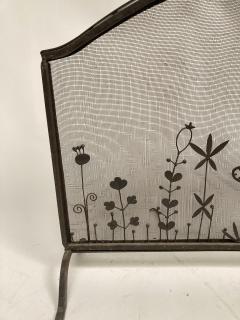 1980s Hand made metal Fire screen - 3312019