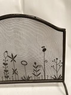 1980s Hand made metal Fire screen - 3312020