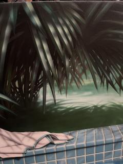 1980s Hyper realistic oil on canvas by Pierre Coulon - 4497720