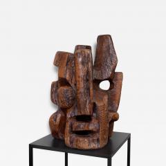 1980s Italian Abstract Wood Sculpture - 3952317