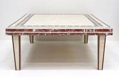 1980s Italian Travertine Marble Stone Coffee Table Couch Table IT ca 1980 - 3823232