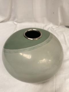 1980s Lacquered metal vase signed Jean Jacques Beaum  - 3881605