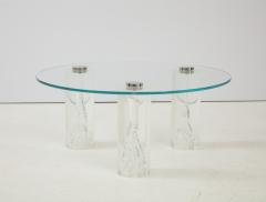 1980s Lucite Coffee Table with Internal Bubbles  - 2290800