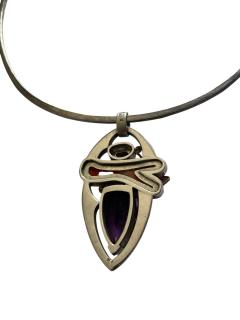 1980s One of a kind necklace signed Catuogno - 4720999