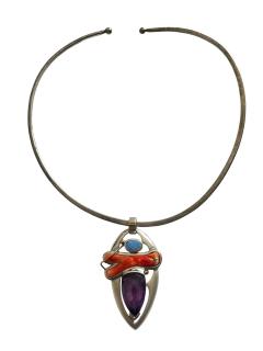 1980s One of a kind necklace signed Catuogno - 4727819