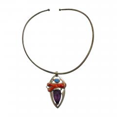 1980s One of a kind necklace signed Catuogno - 4727830