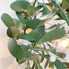 1980s Painted Mistletoe Tole Light - 3135065
