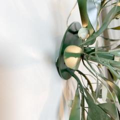 1980s Painted Mistletoe Tole Light - 3135066