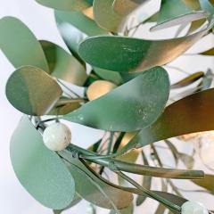 1980s Painted Mistletoe Tole Light - 3135069