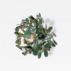 1980s Painted Mistletoe Tole Light - 3137433