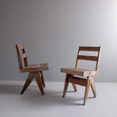 1980s Pierre Jenneret style teak chairs 10 available France - 4113435