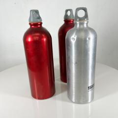 1980s SIGG Switzerland Quality Swiss Water Bottles Aluminum Traveler Set of  4