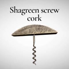 1980s Shagreen screw cork - 4427712