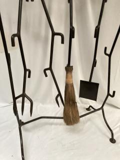 1980s brutalist set of fire place tools - 3921905