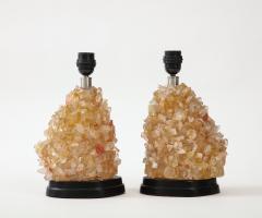 1980s glass lamps in the manner of quartz or rock crystal - 2900721