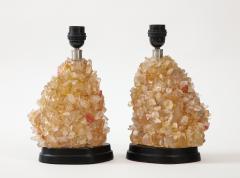 1980s glass lamps in the manner of quartz or rock crystal - 2900724
