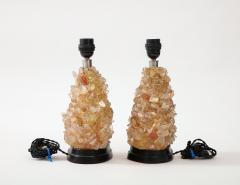 1980s glass lamps in the manner of quartz or rock crystal - 2900725
