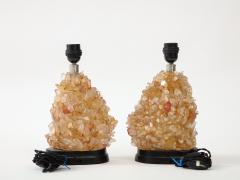1980s glass lamps in the manner of quartz or rock crystal - 2900726