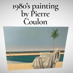 1980s hyper realist painting by Pierre Coulon - 4492836
