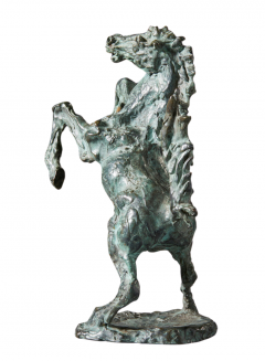 1982 Augusto Murer prancing horse bronze Italy - 3457389