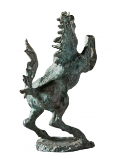 1982 Augusto Murer prancing horse bronze Italy - 3457390