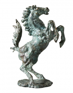 1982 Augusto Murer prancing horse bronze Italy - 3457391