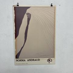 1984 Norma Andraud Modern Art Los Angeles CA Many Feathers Embossed Poster - 2705965