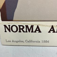 1984 Norma Andraud Modern Art Los Angeles CA Many Feathers Embossed Poster - 2705966