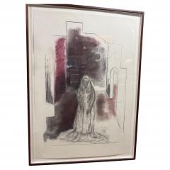 1987 Toby Topek Original 42 x 30 Charcoal Drawing - 4438100
