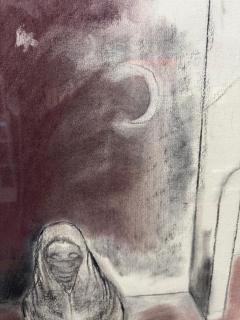 1987 Toby Topek Original 42 x 30 Charcoal Drawing - 4438169