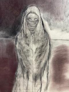 1987 Toby Topek Original 42 x 30 Charcoal Drawing - 4438175