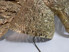 1990 Enlightening Sconce Horses Head Gilded Bronze Gypsum Signed Lambert Ph - 2524651