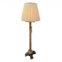 1990s Art Deco Style Palm Tree Giltwood Floor Lamp - 4762704