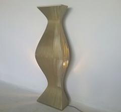 1990s Large Sculptural Painted Stainless Steel Floor Lamp - 562149