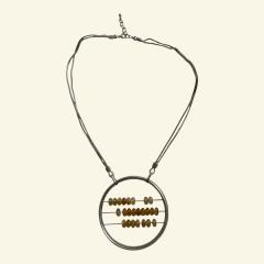 1990s Silver and socked quarts beads necklace by Jean Paul GAULTIER - 4721332