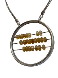 1990s Silver and socked quarts beads necklace by Jean Paul GAULTIER - 4721339