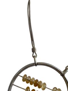 1990s Silver and socked quarts beads necklace by Jean Paul GAULTIER - 4721340