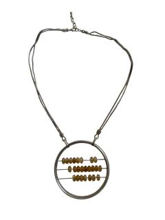1990s Silver and socked quarts beads necklace by Jean Paul GAULTIER - 4721342