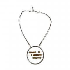 1990s Silver and socked quarts beads necklace by Jean Paul GAULTIER - 4727833