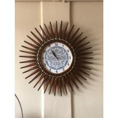 1990s Sunbeam Maple Wood Clock - 4476312
