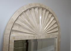 1990s Tessellated Stone Arched Wall Mirror - 4441504