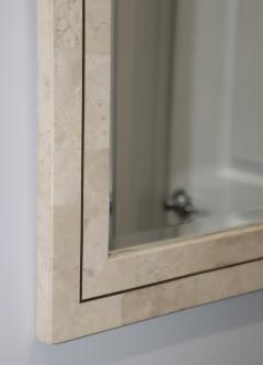 1990s Tessellated Stone Arched Wall Mirror - 4441505