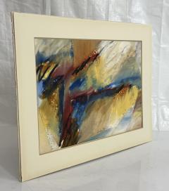 1993 Signed Abstract Expressionist Pebble Beach Mixed Media Painting - 4766409