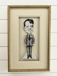 1996 ROBERT KENNEDY A original pen Ink characture - 3258448