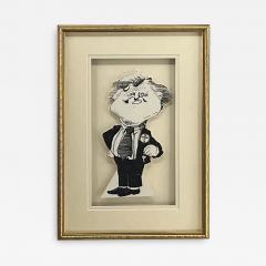 1996 TED KENNEDY A original pen Ink characture - 3258521