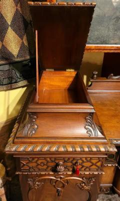 19C English Chinese Chippendale Mahogany Buffet or Sideboard - 4153902