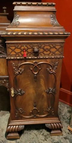 19C English Chinese Chippendale Mahogany Buffet or Sideboard - 4153920