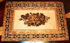 19C English Tunbridgeware Tabletop Stationary Box Micro Mosaic - 4749190