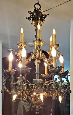 19C French Gilt Bronze 18 Branch Chandelier - 2021833