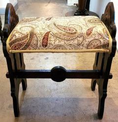 19C French Gothic Revival Bench Stool - 3506626